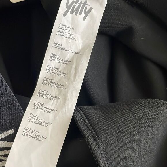 YITTY Womens Size XXL/ 1X Major Label Shaping High Waist Logo Legging Black - Picture 12 of 13